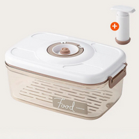 Vasilha de Plástico a Vácuo com Tampa Hermética e Bomba Manual