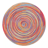 Jogo Americano Redondo Trançado 6 Peças