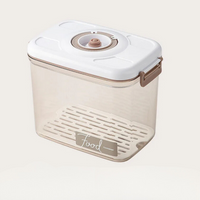 Vasilha de Plástico a Vácuo com Tampa Hermética e Bomba Manual