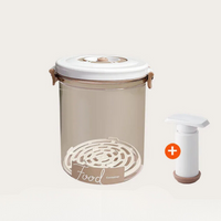 Vasilha de Plástico a Vácuo com Tampa Hermética e Bomba Manual