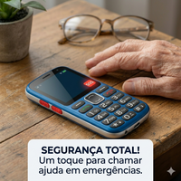 Celular para Idosos com Botões Grandes e Botão SOS