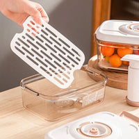 Vasilha de Plástico a Vácuo com Tampa Hermética e Bomba Manual