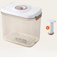 Vasilha de Plástico a Vácuo com Tampa Hermética e Bomba Manual