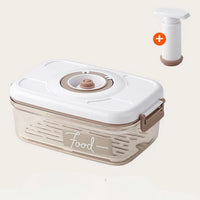 Vasilha de Plástico a Vácuo com Tampa Hermética e Bomba Manual