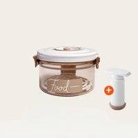 Vasilha de Plástico a Vácuo com Tampa Hermética e Bomba Manual