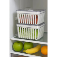 Kit 4 Organizadores com Cesto de Drenagem e Respiro – Linha Fresh 3,8L