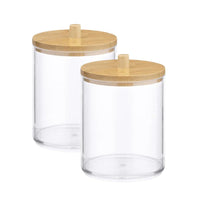 Pote Organizador Multiuso com Tampa de Bambu – Linha Eco Clear