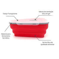 Organizador de Geladeira Triangular para Pizza em Silicone