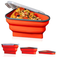 Organizador de Geladeira Triangular para Pizza em Silicone