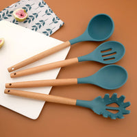 Kit de Utensílios de Cozinha em Silicone com Resistência ao Calor