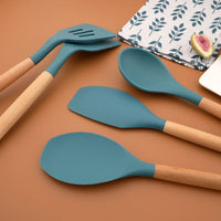 Kit de Utensílios de Cozinha em Silicone com Resistência ao Calor
