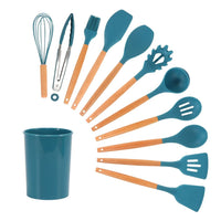 Kit de Utensílios de Cozinha em Silicone com Resistência ao Calor