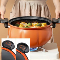 Panela Abóbora Antiaderente de Pressão Leve 8L