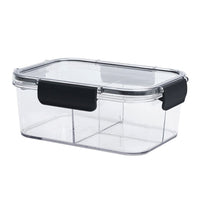 Vasilha de Plástico com Tampa e Divisórias