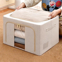 Box Organizador Estruturado em Tecido Oxford – Com Visor