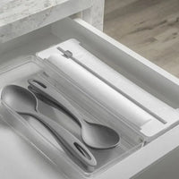 Organizador de Rolos Duplo com Cortador – Linha Clear